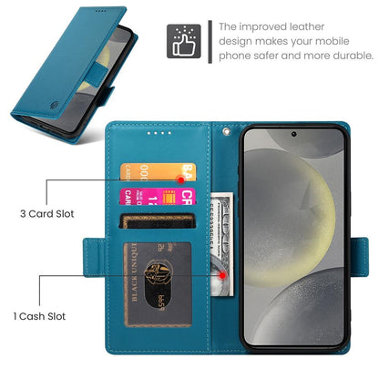 Samsung Galaxy S25 5G Magnetic Leather Wallet Case with Card Slots, Stand Function & Full Protection