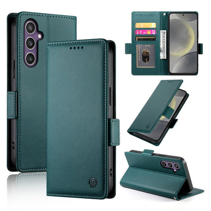 Samsung Galaxy S25 5G Magnetic Leather Wallet Case with Card Slots, Stand Function & Full Protection