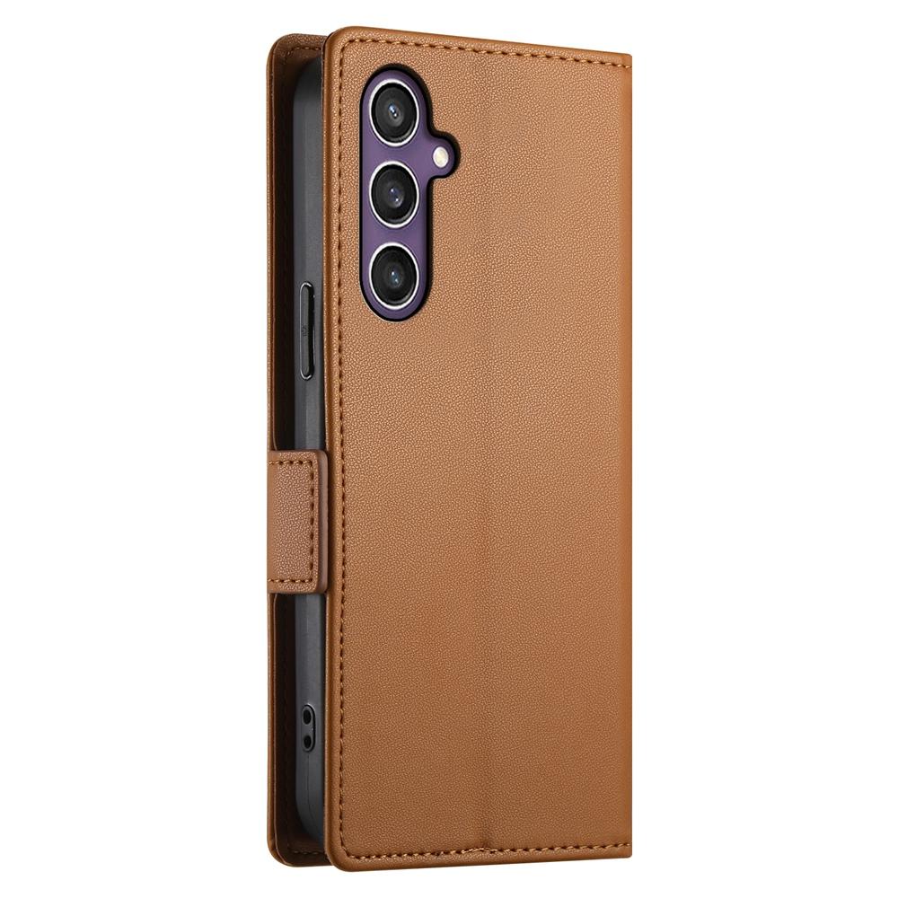 Samsung Galaxy S25 5G Magnetic Leather Wallet Case with Card Slots, Stand Function & Full Protection