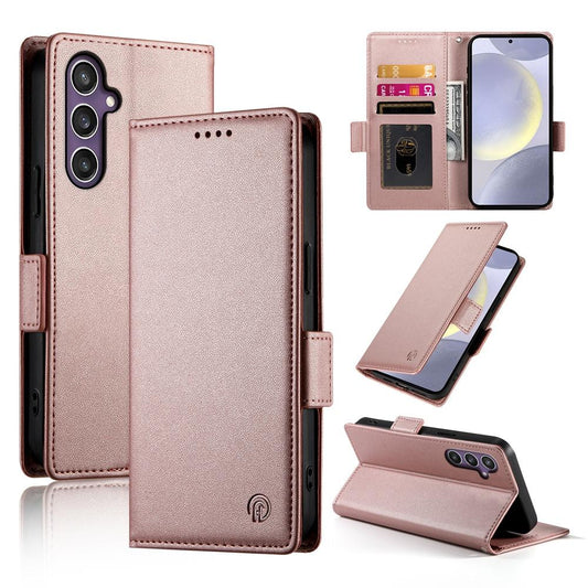 Samsung Galaxy S25+ 5G Magnetic Leather Wallet Case with Card Slots, Stand Function & Full Protection
