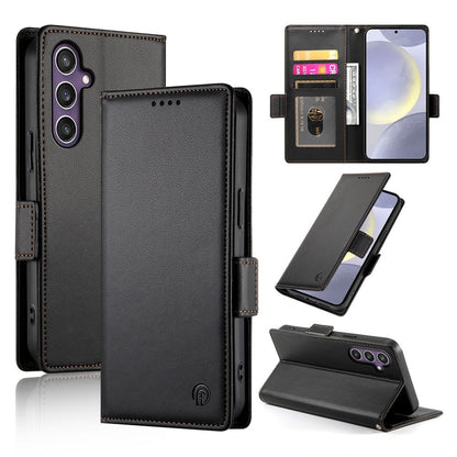 Samsung Galaxy S25+ 5G Magnetic Leather Wallet Case with Card Slots, Stand Function & Full Protection