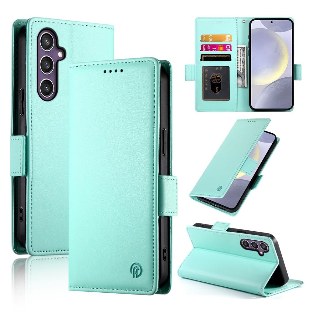 Samsung Galaxy S25+ 5G Magnetic Leather Wallet Case with Card Slots, Stand Function & Full Protection