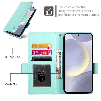 Samsung Galaxy S25+ 5G Magnetic Leather Wallet Case with Card Slots, Stand Function & Full Protection