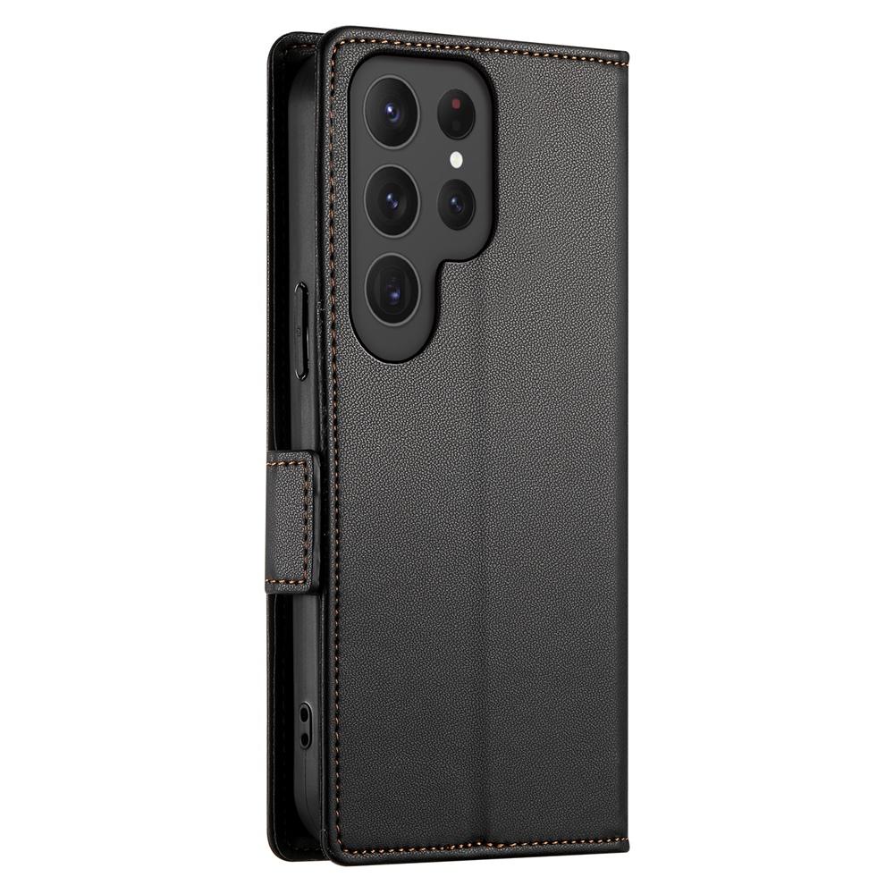 Samsung Galaxy S25 Ultra 5G Magnetic Leather Wallet Case with Card Slots, Stand Function & Full Protection