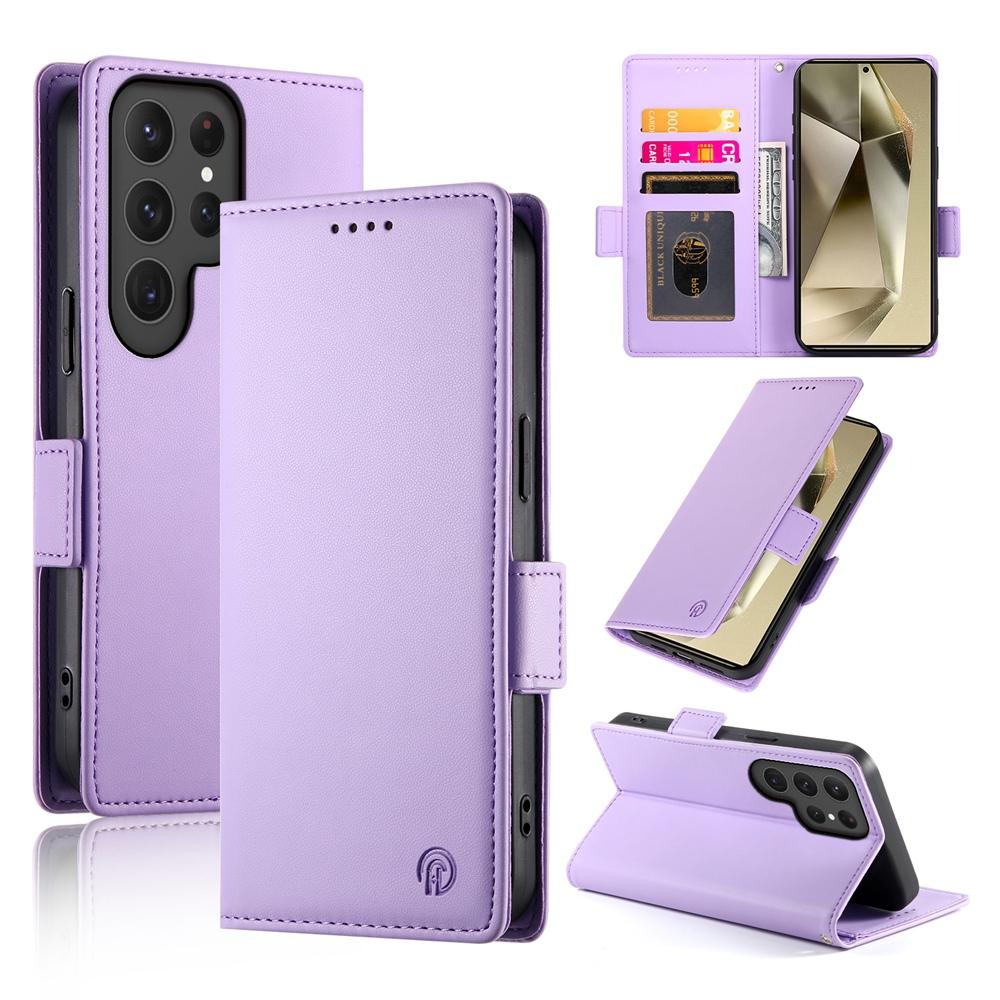Samsung Galaxy S25 Ultra 5G Magnetic Leather Wallet Case with Card Slots, Stand Function & Full Protection