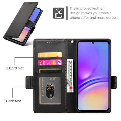 Samsung Galaxy A05 Magnetic Leather Wallet Case with Card Slots, Stand Function & Full Protection