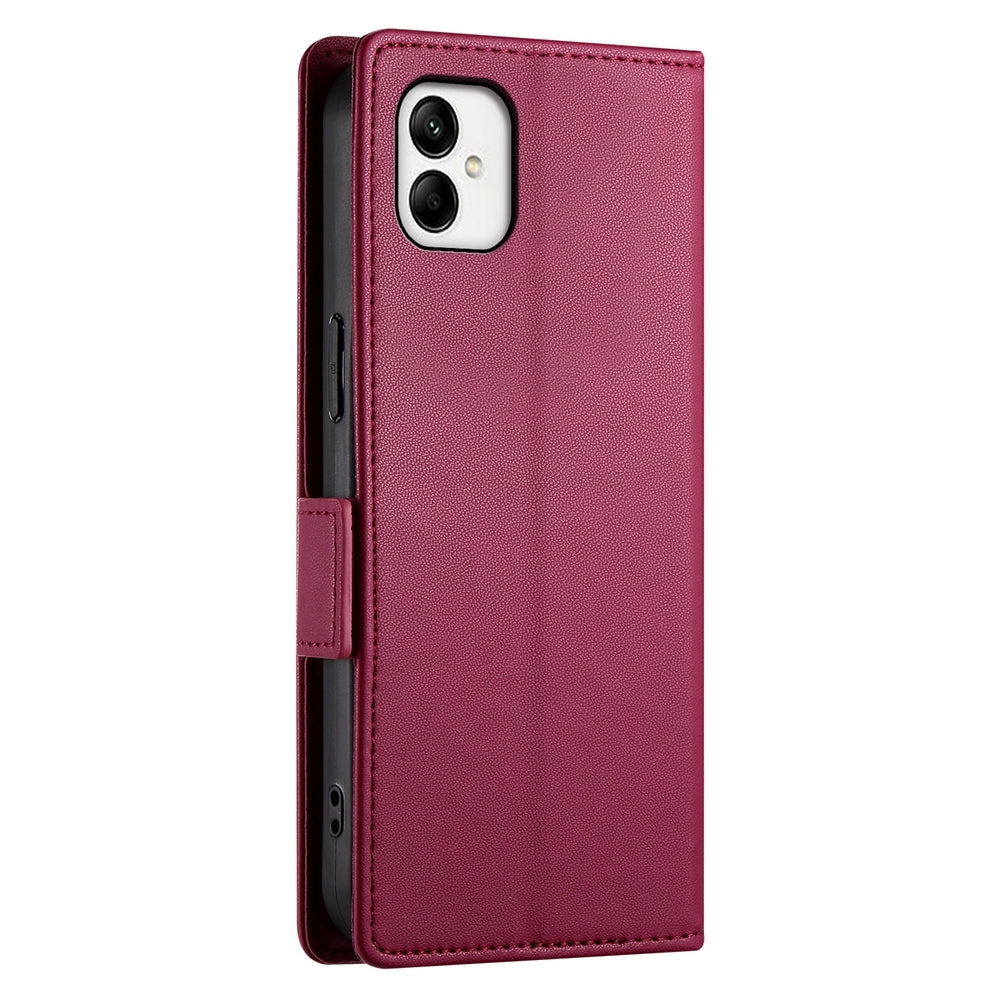 Samsung Galaxy A05 Magnetic Leather Wallet Case with Card Slots, Stand Function & Full Protection