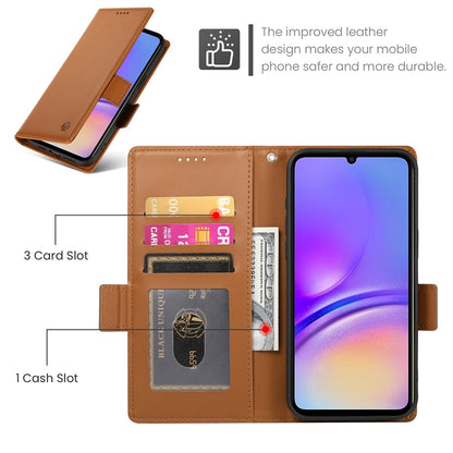Samsung Galaxy A05 Magnetic Leather Wallet Case with Card Slots, Stand Function & Full Protection