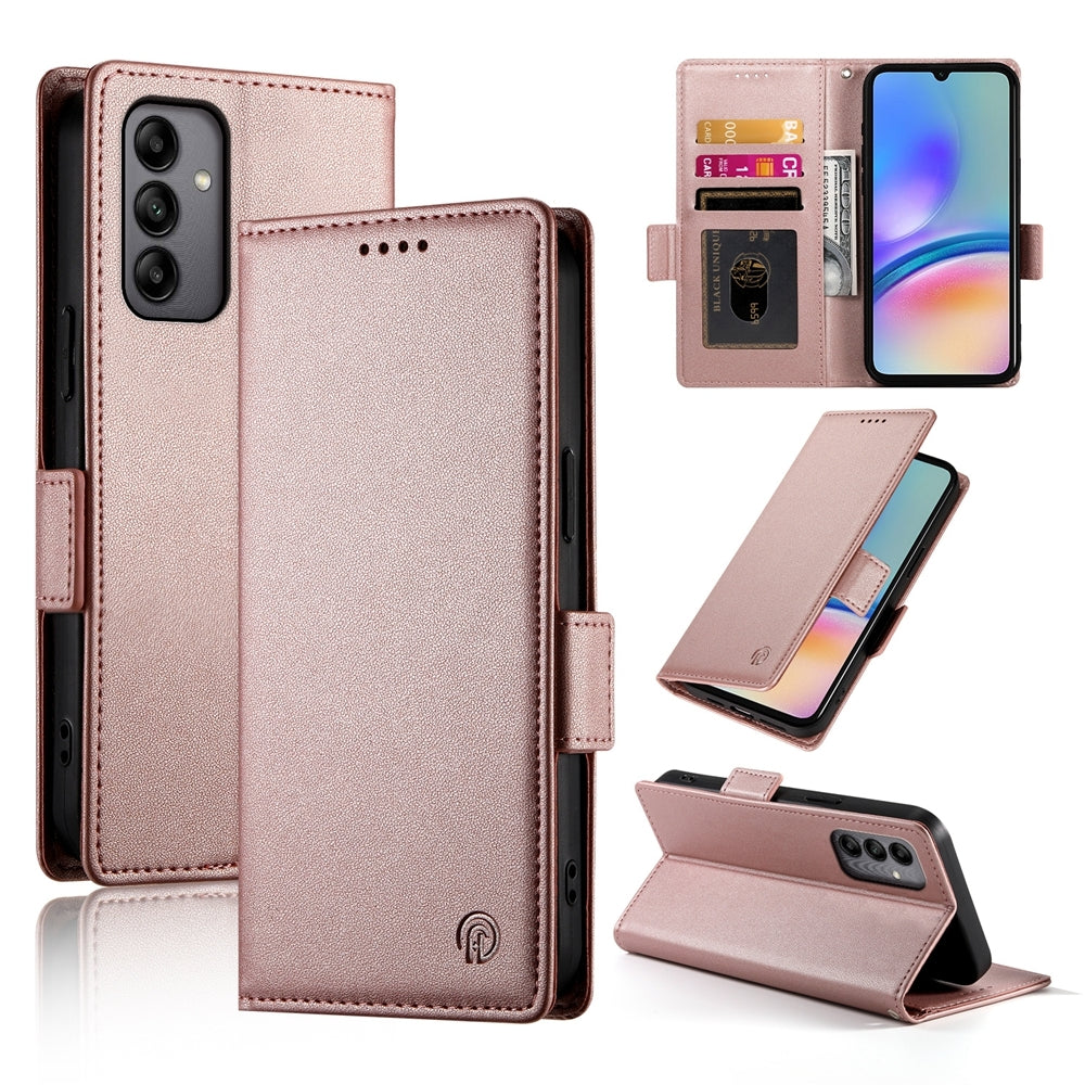 Samsung Galaxy A05s Magnetic Leather Wallet Case with Card Slots, Stand Function & Full Protection