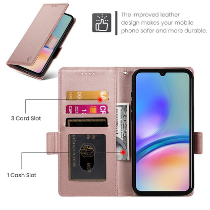 Samsung Galaxy A05s Magnetic Leather Wallet Case with Card Slots, Stand Function & Full Protection