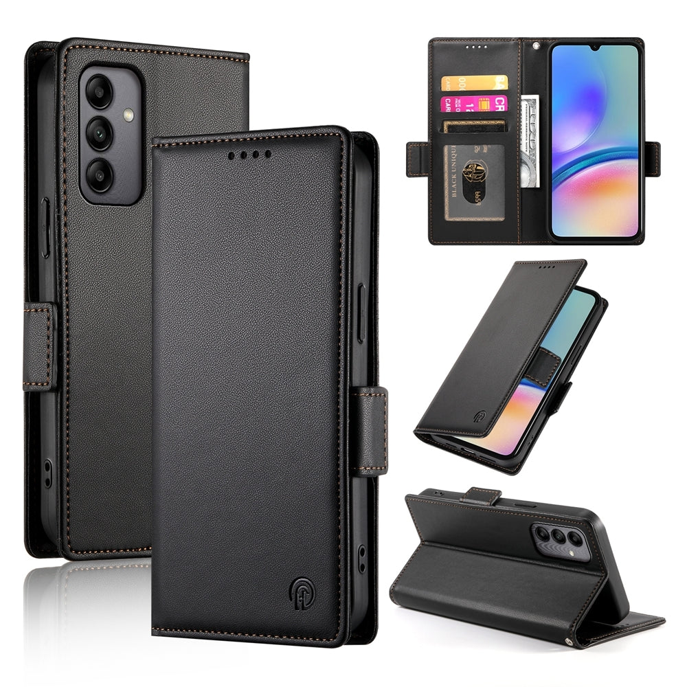 Samsung Galaxy A05s Magnetic Leather Wallet Case with Card Slots, Stand Function & Full Protection