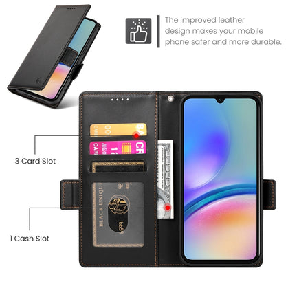Samsung Galaxy A05s Magnetic Leather Wallet Case with Card Slots, Stand Function & Full Protection