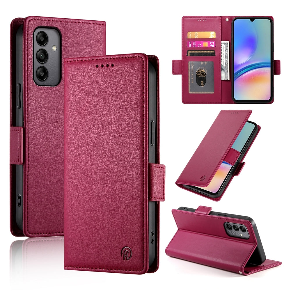 Samsung Galaxy A05s Magnetic Leather Wallet Case with Card Slots, Stand Function & Full Protection