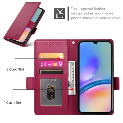 Samsung Galaxy A05s Magnetic Leather Wallet Case with Card Slots, Stand Function & Full Protection
