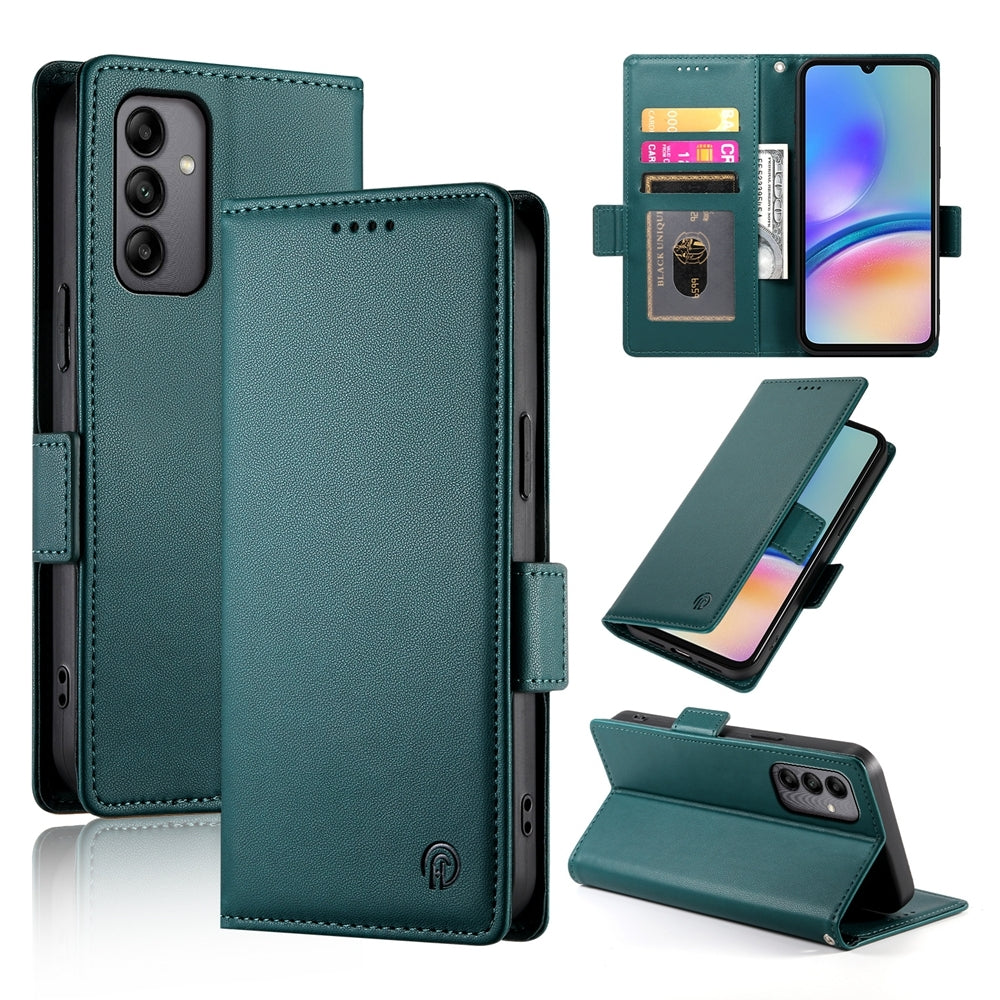 Samsung Galaxy A05s Magnetic Leather Wallet Case with Card Slots, Stand Function & Full Protection