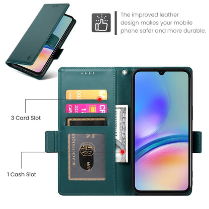 Samsung Galaxy A05s Magnetic Leather Wallet Case with Card Slots, Stand Function & Full Protection
