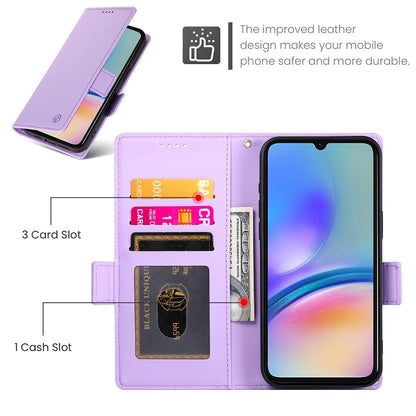 Samsung Galaxy A05s Magnetic Leather Wallet Case with Card Slots, Stand Function & Full Protection
