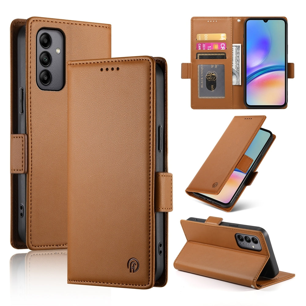 Samsung Galaxy A05s Magnetic Leather Wallet Case with Card Slots, Stand Function & Full Protection