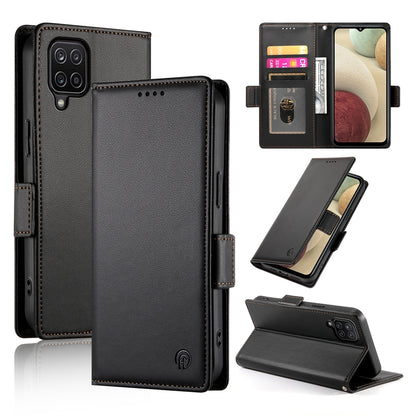 Samsung Galaxy A12 5G Magnetic Leather Wallet Case with Card Slots, Stand Function & Full Protection