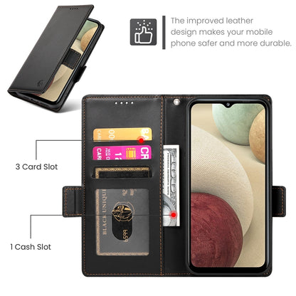 Samsung Galaxy A12 5G Magnetic Leather Wallet Case with Card Slots, Stand Function & Full Protection