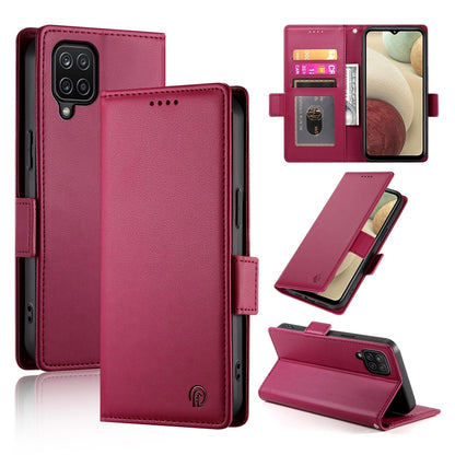 Samsung Galaxy M12 Magnetic Leather Wallet Case with Card Slots, Stand Function & Full Protection