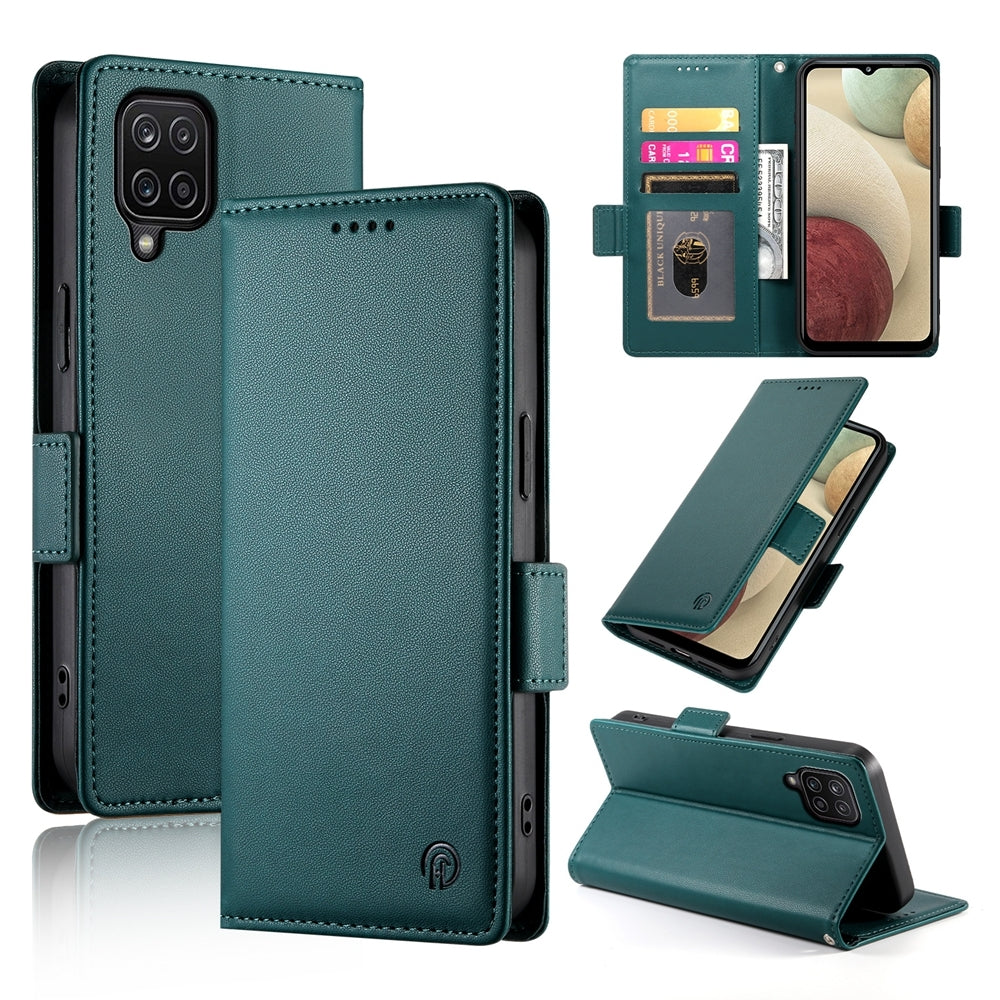 Samsung Galaxy A12 5G Magnetic Leather Wallet Case with Card Slots, Stand Function & Full Protection