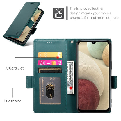 Samsung Galaxy M12 Magnetic Leather Wallet Case with Card Slots, Stand Function & Full Protection