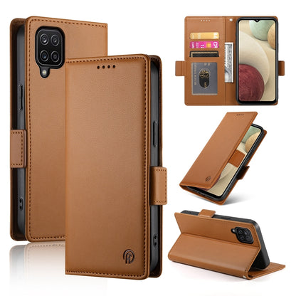 Samsung Galaxy M12 Magnetic Leather Wallet Case with Card Slots, Stand Function & Full Protection