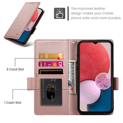 Samsung Galaxy A04s Magnetic Leather Wallet Case with Card Slots, Stand Function & Full Protection