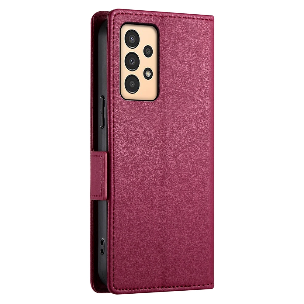 Samsung Galaxy A04s Magnetic Leather Wallet Case with Card Slots, Stand Function & Full Protection