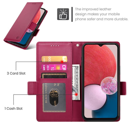 Samsung Galaxy A13 4G/5G Magnetic Leather Wallet Case with Card Slots, Stand Function & Full Protection