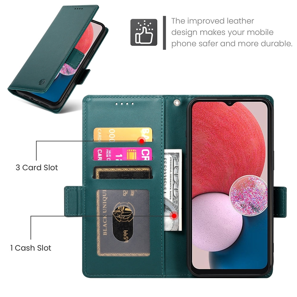 Samsung Galaxy A13 4G/5G Magnetic Leather Wallet Case with Card Slots, Stand Function & Full Protection