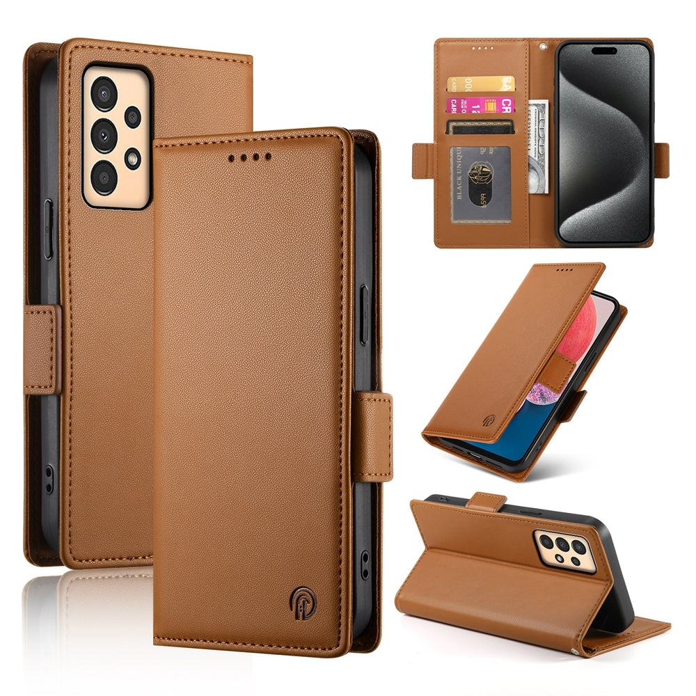 Samsung Galaxy A13 4G/5G Magnetic Leather Wallet Case with Card Slots, Stand Function & Full Protection