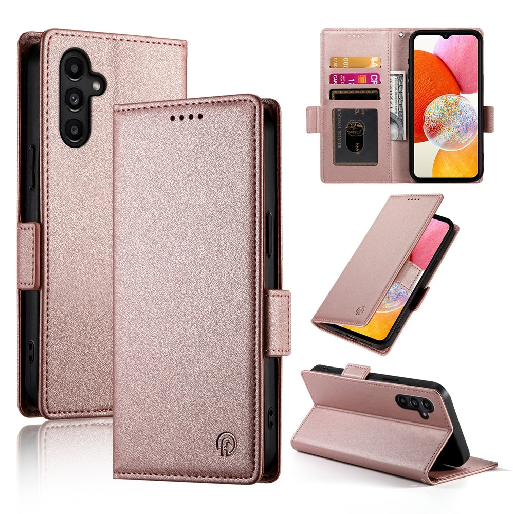 Samsung Galaxy A14 4G/5G Magnetic Leather Wallet Case with Card Slots, Stand Function & Full Protection