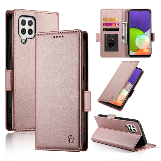 Samsung Galaxy A22 4G Magnetic Leather Wallet Case with Card Slots, Stand Function & Full Protection