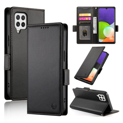 Samsung Galaxy A22 4G Magnetic Leather Wallet Case with Card Slots, Stand Function & Full Protection