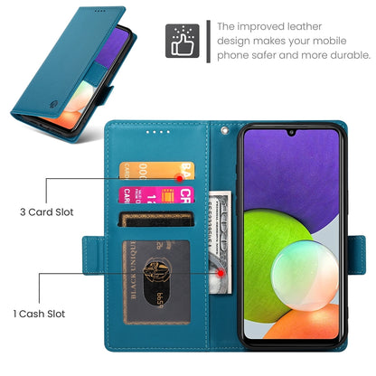 Samsung Galaxy A22 4G Magnetic Leather Wallet Case with Card Slots, Stand Function & Full Protection