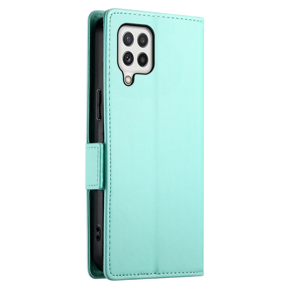 Samsung Galaxy A22 4G Magnetic Leather Wallet Case with Card Slots, Stand Function & Full Protection