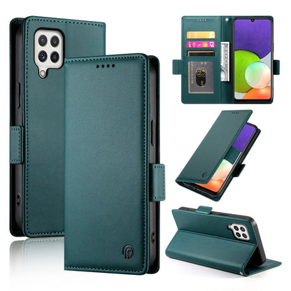 Samsung Galaxy A22 4G Magnetic Leather Wallet Case with Card Slots, Stand Function & Full Protection