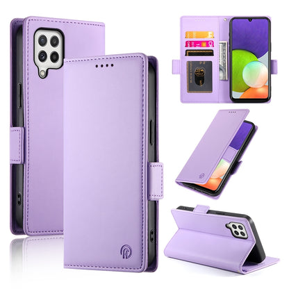 Samsung Galaxy A22 4G Magnetic Leather Wallet Case with Card Slots, Stand Function & Full Protection