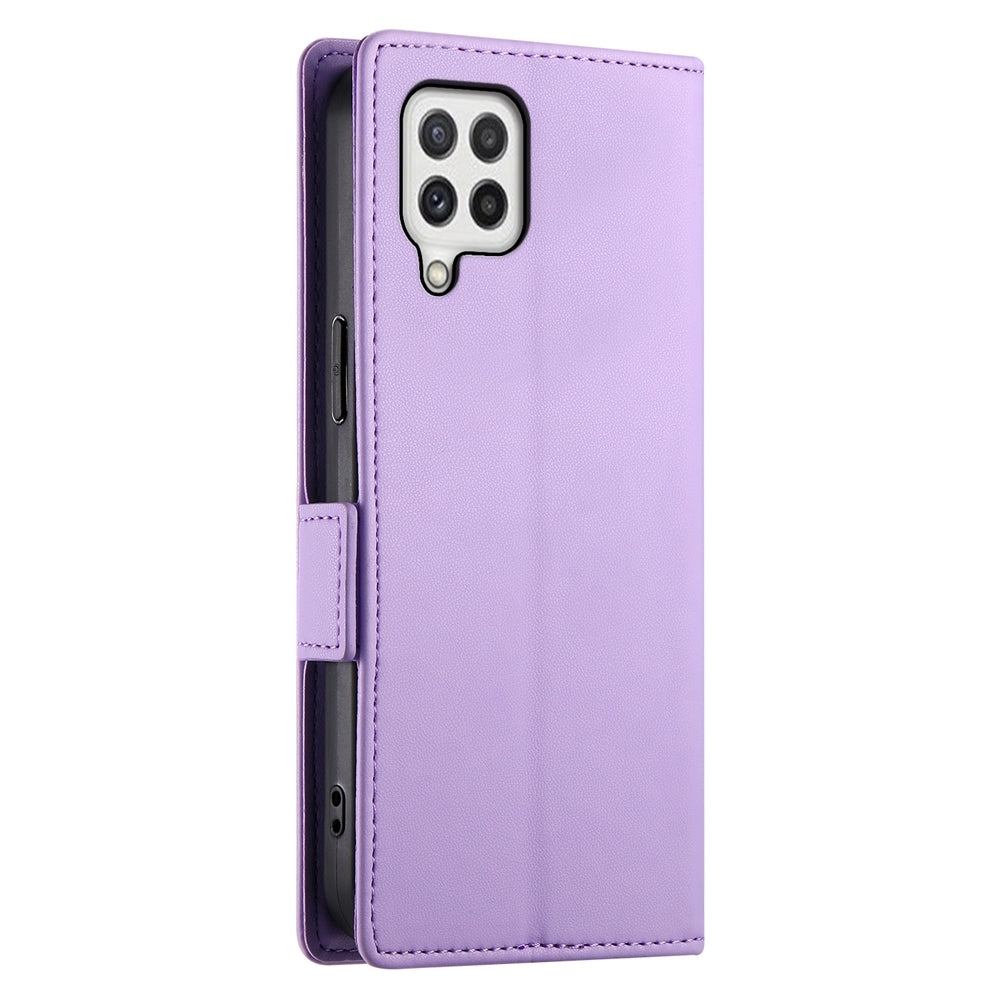 Samsung Galaxy A22 4G Magnetic Leather Wallet Case with Card Slots, Stand Function & Full Protection