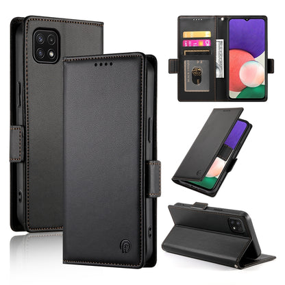 Samsung Galaxy A22 5G Magnetic Leather Wallet Case with Card Slots, Stand Function & Full Protection