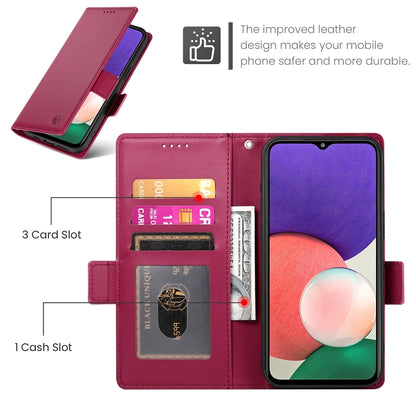 Samsung Galaxy F42 5G Magnetic Leather Wallet Case with Card Slots, Stand Function & Full Protection