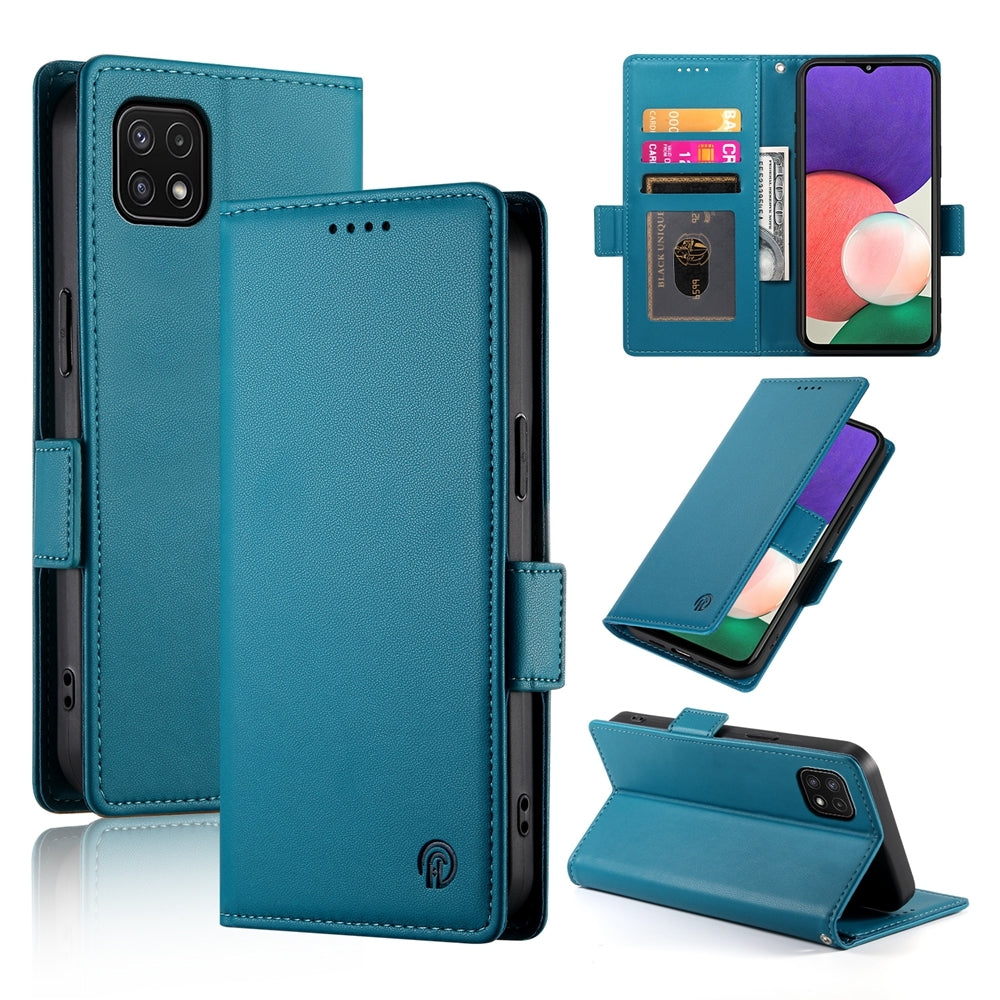 Samsung Galaxy F42 5G Magnetic Leather Wallet Case with Card Slots, Stand Function & Full Protection