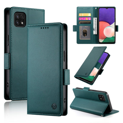 Samsung Galaxy A22 5G Magnetic Leather Wallet Case with Card Slots, Stand Function & Full Protection