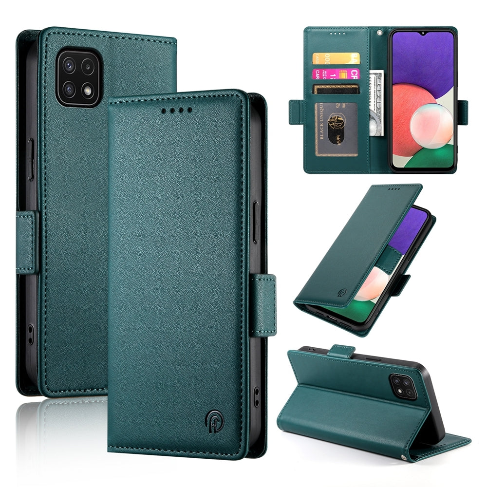 Samsung Galaxy F42 5G Magnetic Leather Wallet Case with Card Slots, Stand Function & Full Protection