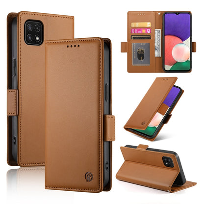 Samsung Galaxy A22 5G Magnetic Leather Wallet Case with Card Slots, Stand Function & Full Protection