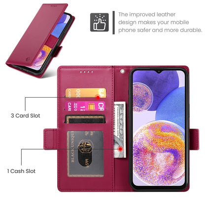 Samsung Galaxy A23 4G/5G Magnetic Leather Wallet Case with Card Slots, Stand Function & Full Protection