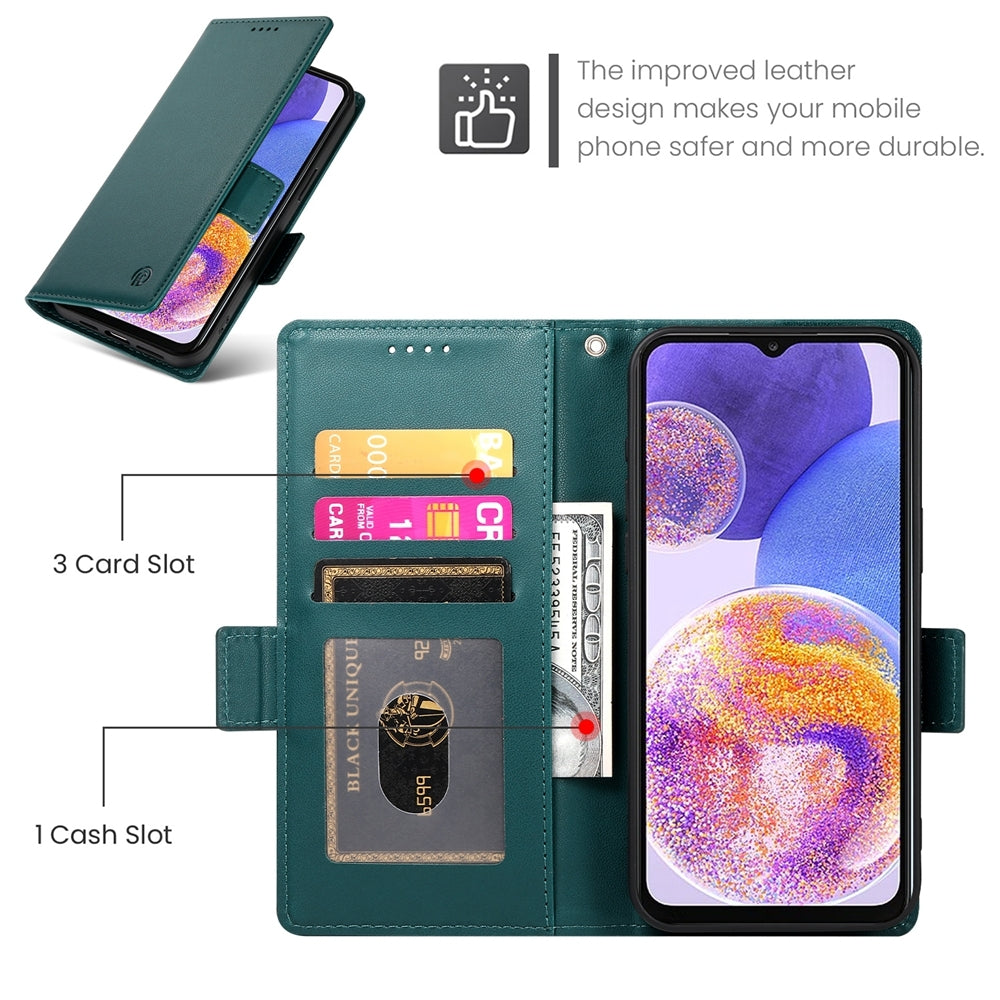Samsung Galaxy A23 4G/5G Magnetic Leather Wallet Case with Card Slots, Stand Function & Full Protection