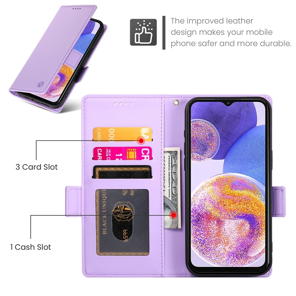 Samsung Galaxy A23 4G/5G Magnetic Leather Wallet Case with Card Slots, Stand Function & Full Protection